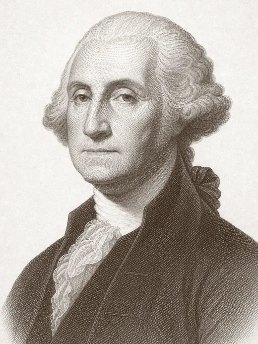 Engraved portrait of George Washington