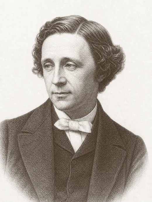 Engraved portrait of Lewis Carroll